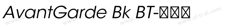 AvantGarde Bk BT字体转换